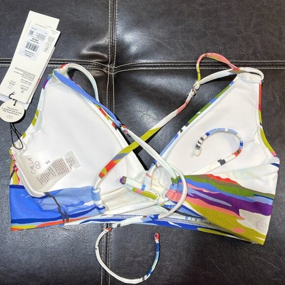 CALIA Women's Double Strap Triangle Bikini Swim Top - Picture 5 of 7